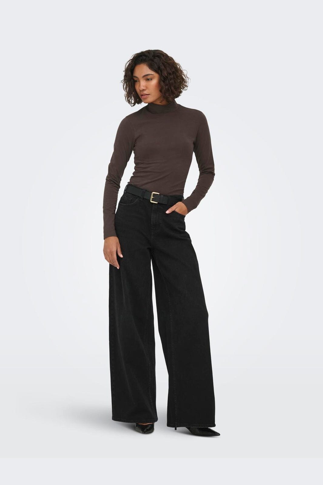 JDY - Jdyava New Turtleneck Top - 4876509 Chocolate Torte