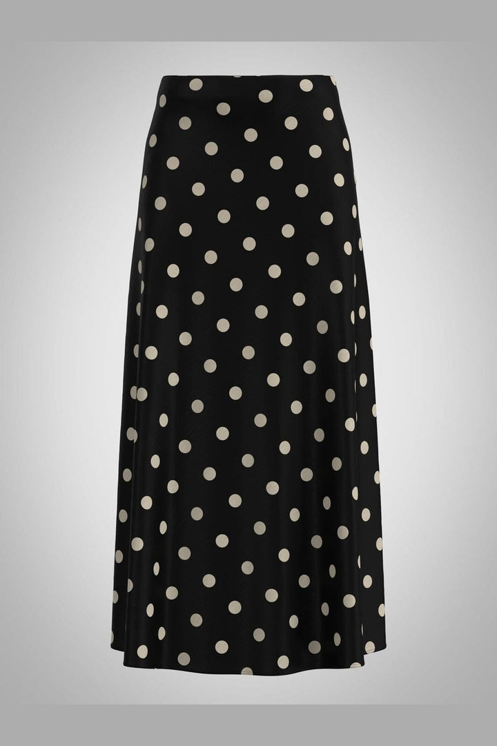 JDY - Jdyaya Life Maxi Skirt - 5064921 Chocolate Torte Whitecap Gray Dot