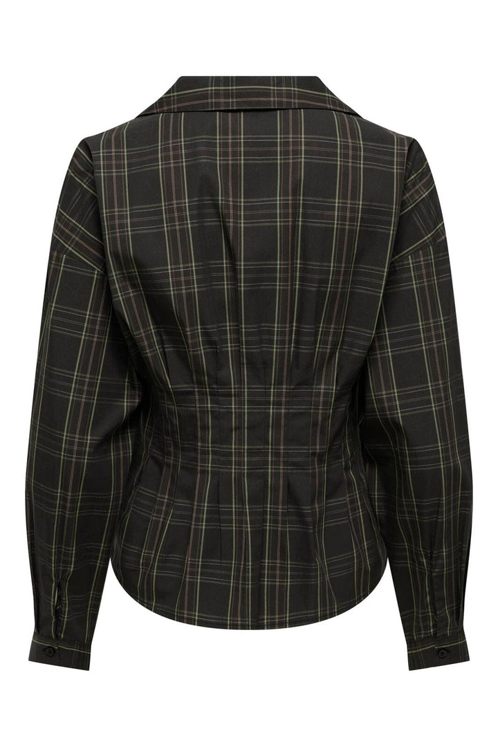 JDY - Jdybetty Life L/S Fitted Shirt - 5083303 Slate Black Green&Red