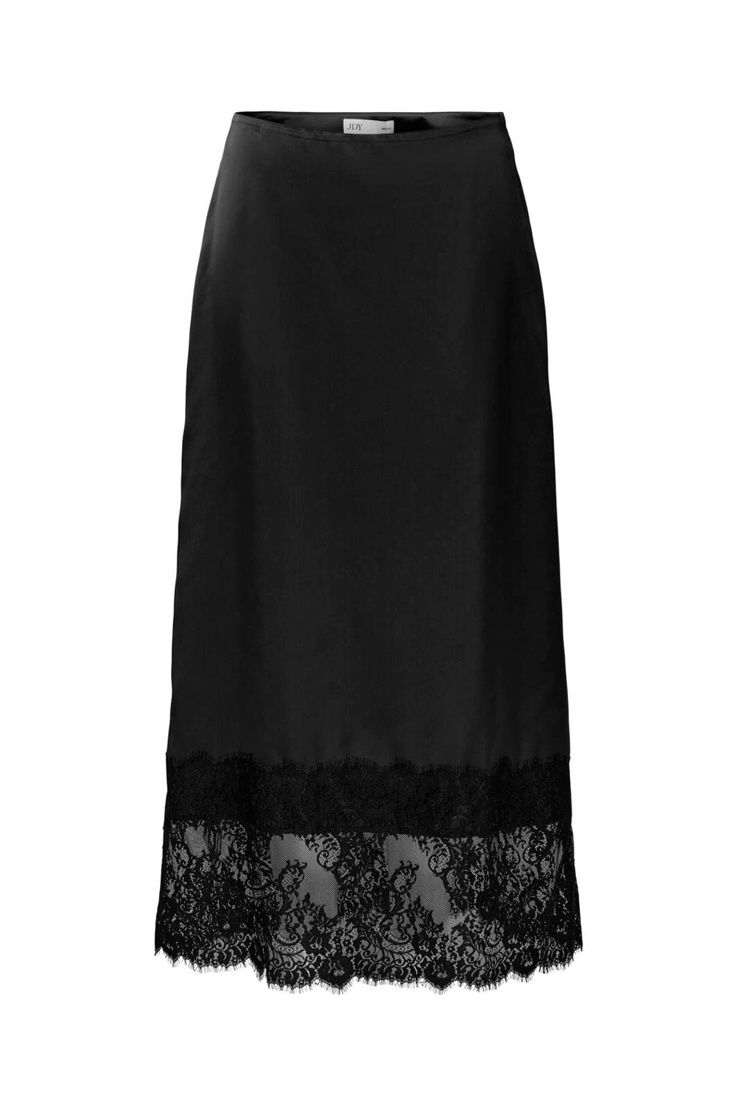 JDY - Jdybita Satin Lace Midi Skirt - 5138708 Black Black Lace