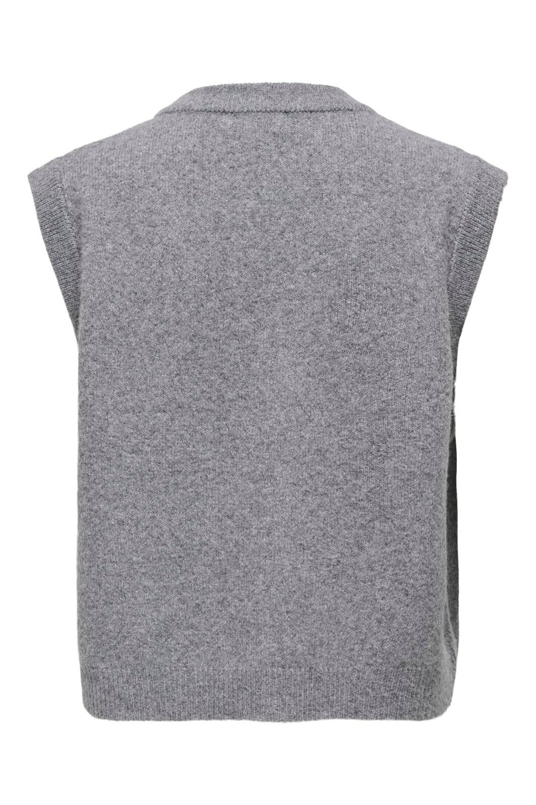 JDY - Jdybrilliant Life S/L Onebutton Vest Knt - 5038360 Medium Grey Melange