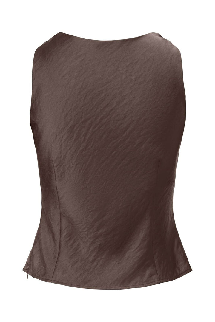 JDY - Jdycordelia Fitted S/L Top - 5172022 Chocolate Brown