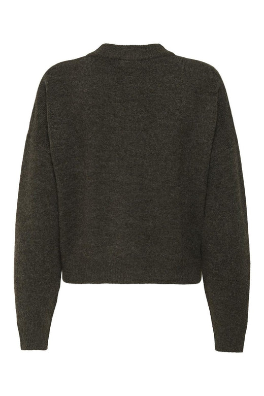 JDY - Jdydebbie L/S O-Neck Cardigan Knt - 4843113 Slate Black Melange