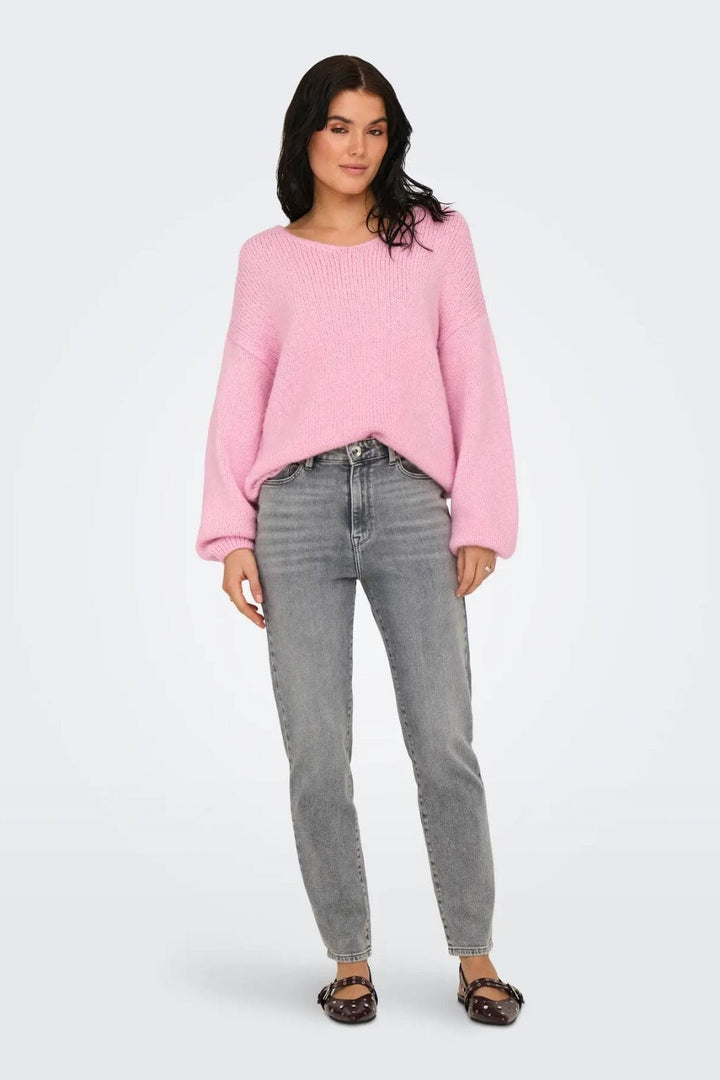 JDY - Jdydinea L/S Reversible Pullov. Knt - 4863945 Rose Shadow