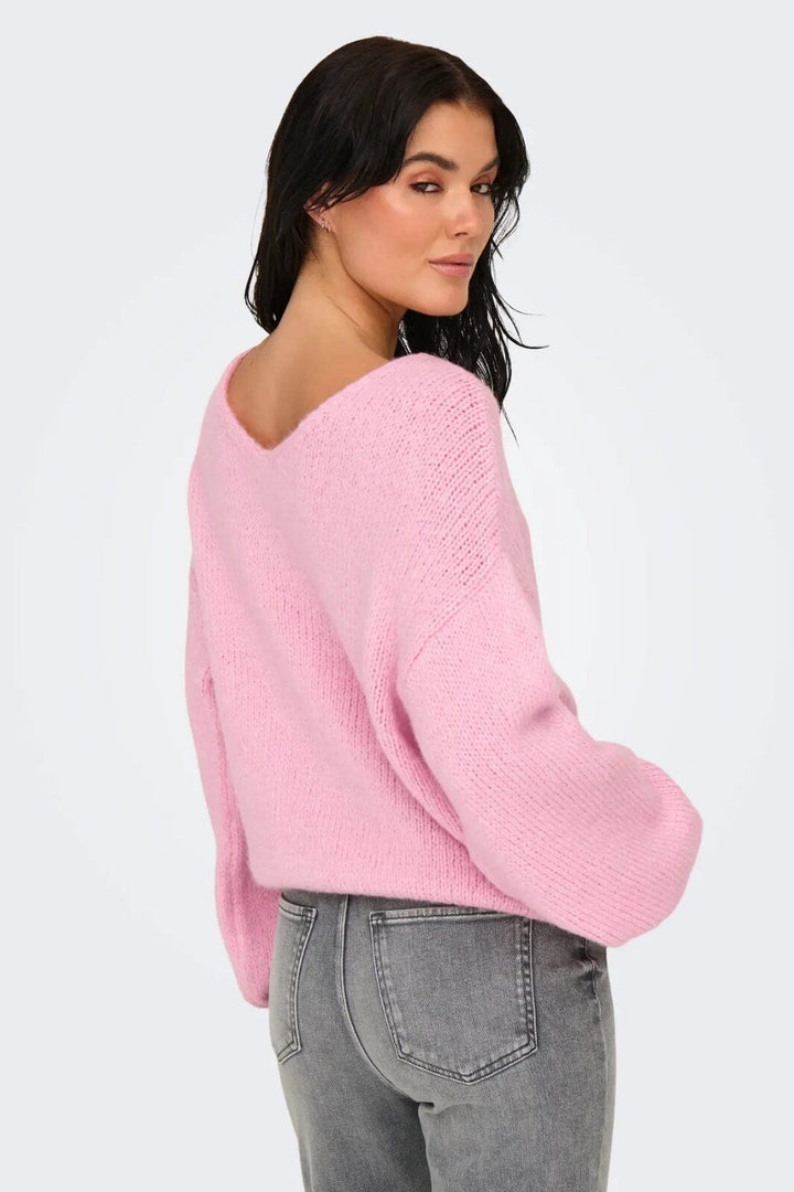 JDY - Jdydinea L/S Reversible Pullov. Knt - 4863945 Rose Shadow