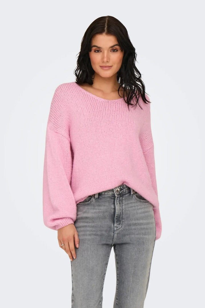 JDY - Jdydinea L/S Reversible Pullov. Knt - 4863945 Rose Shadow