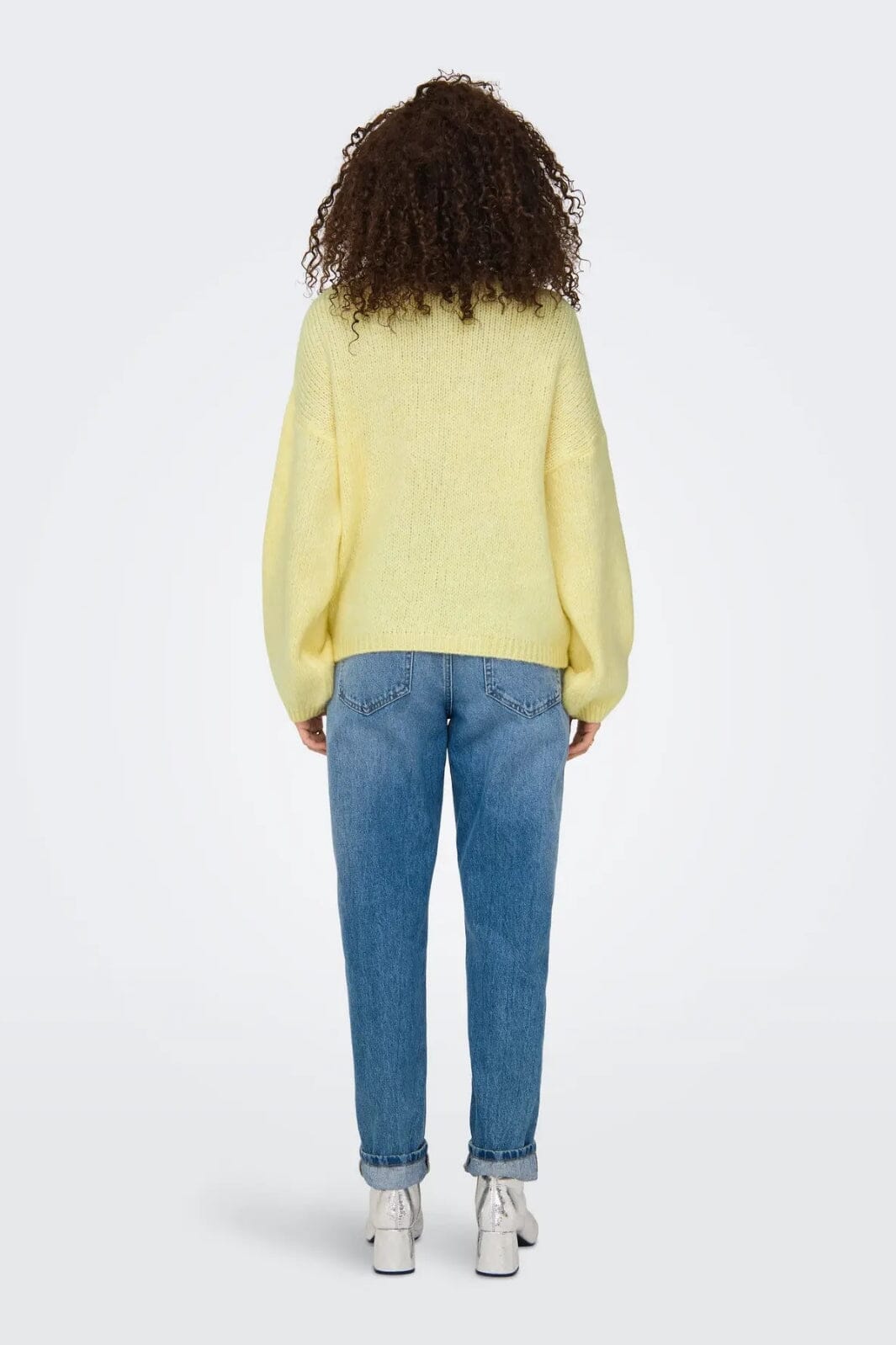 JDY - Jdydinea L/S Reversible Pullov. Knt - 4863946 Pastel Yellow