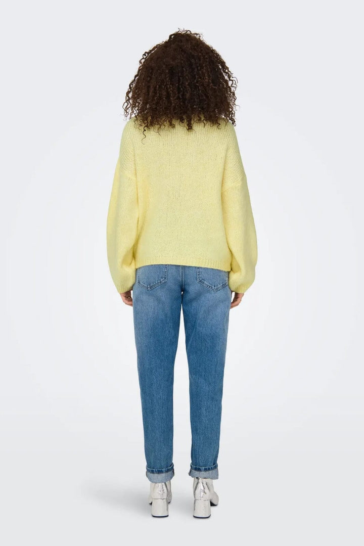 JDY - Jdydinea L/S Reversible Pullov. Knt - 4863946 Pastel Yellow