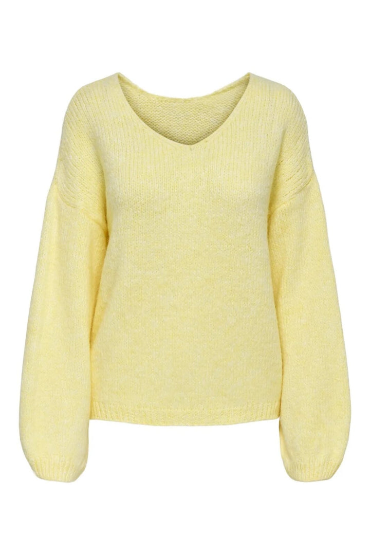 JDY - Jdydinea L/S Reversible Pullov. Knt - 4863946 Pastel Yellow