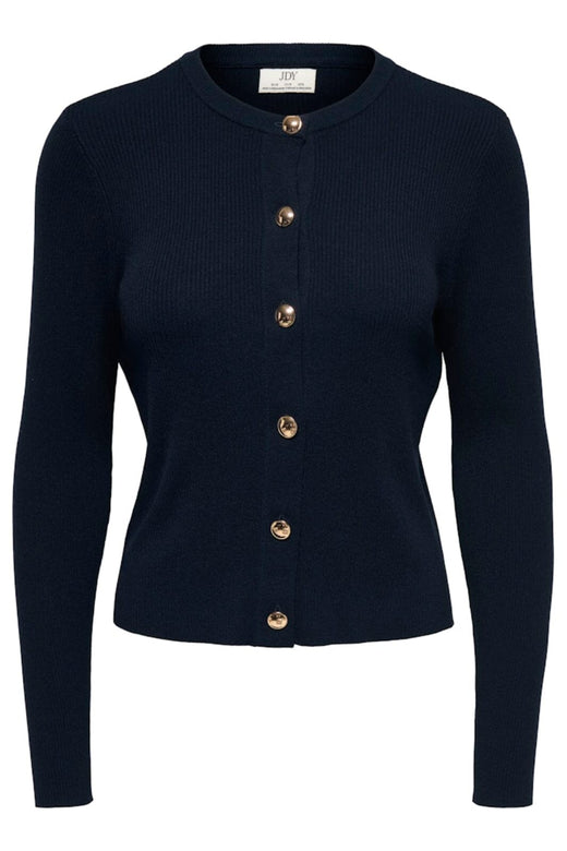 JDY - Jdygaby L/S O-Neck Cardigan Knt - 5020364 Black Iris Cardigans 
