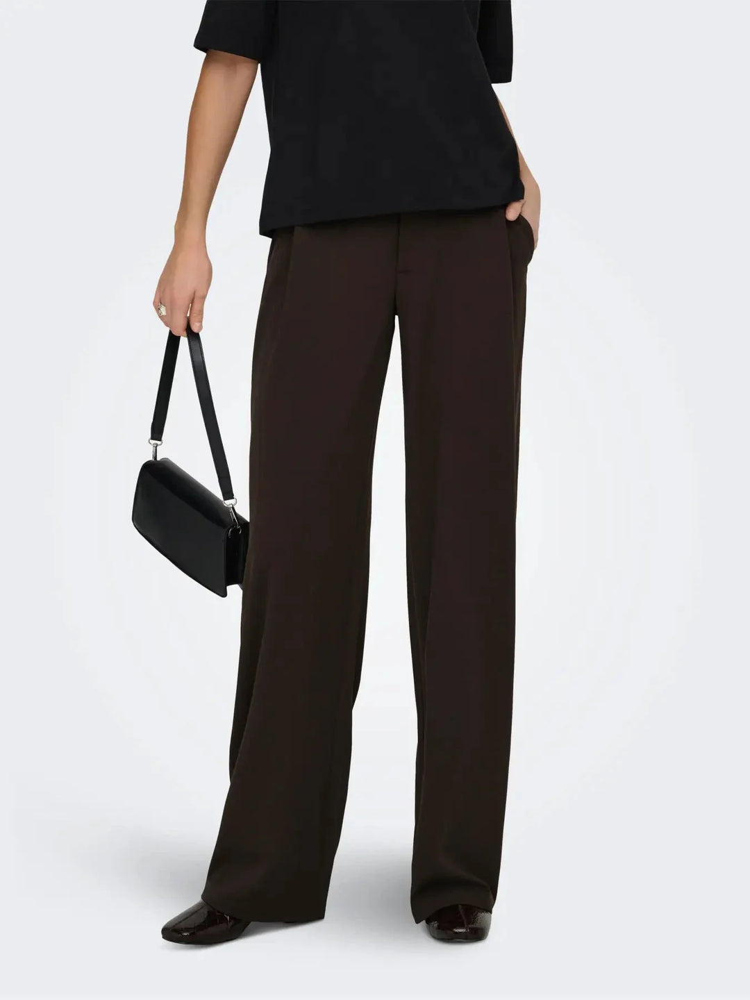 JDY - Jdygeggo Life Occasion Pant - 4933289 Chocolate Torte Bukser 