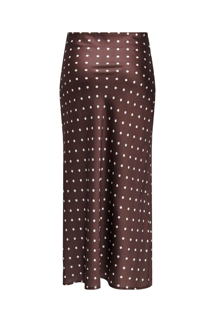 JDY - Jdyhailey Satin Midi Skirt - 5082864 Puce Ecru Dots