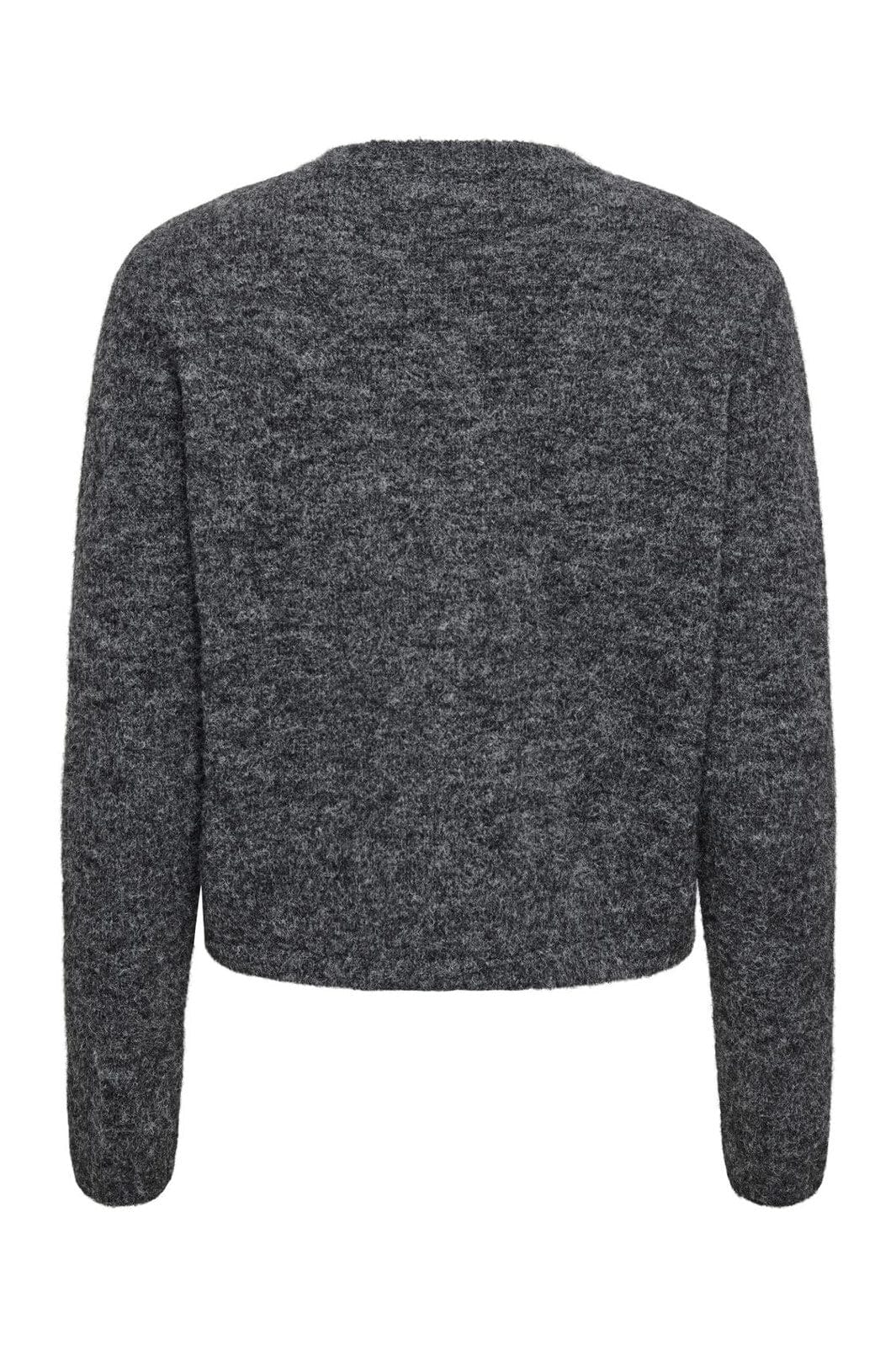 JDY - Jdyhoney Life L/S O-Neck Cardigan Knt - 4876180 Dark Grey Melange