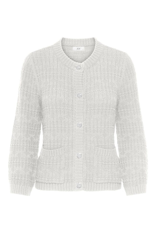 JDY - Jdyjanne 3/4 O-Neck Cardigan Knt - 4907475 Cloud Dancer
