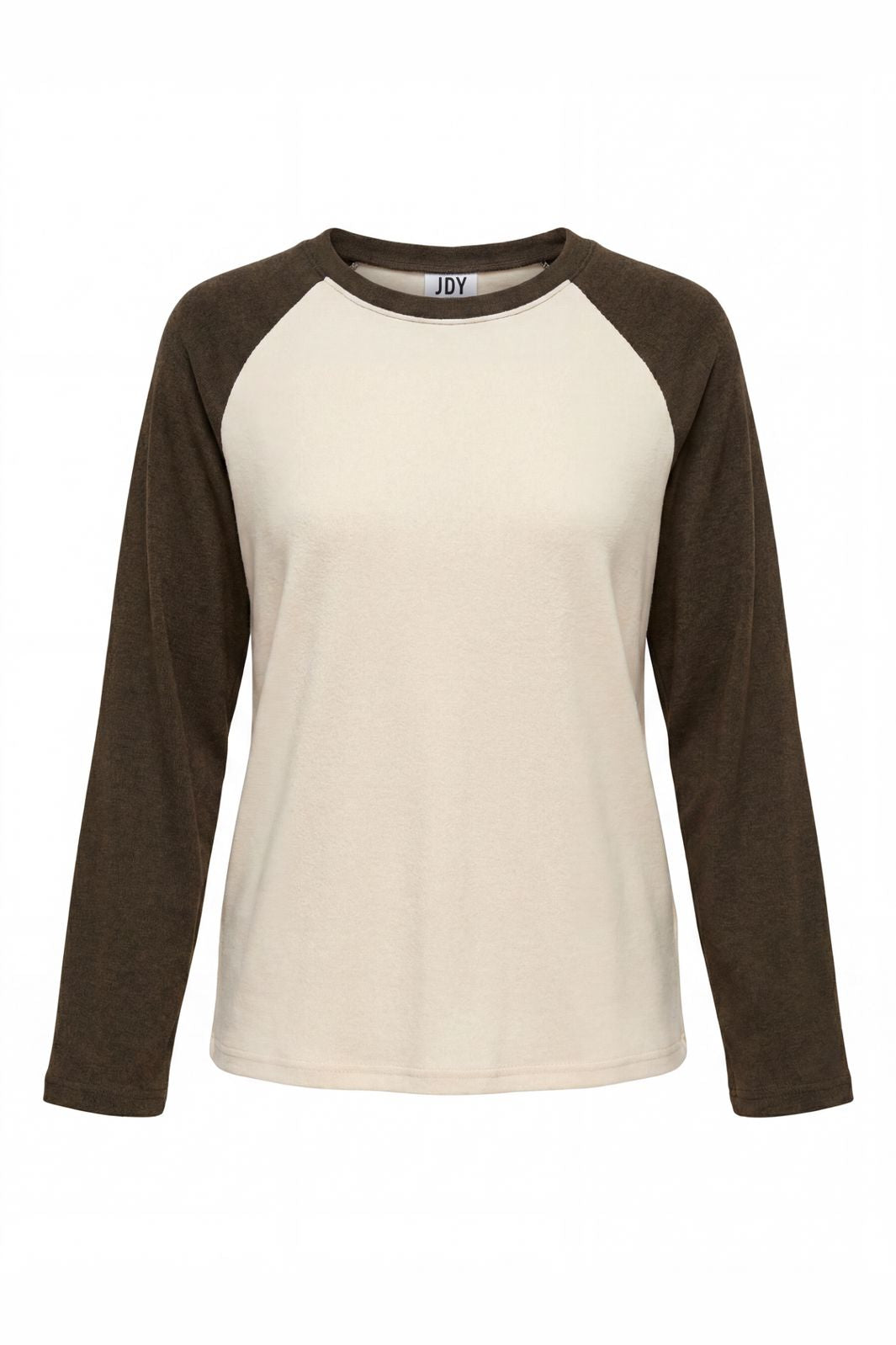 JDY - Jdyjeanett L/S Raglan Contrast Top - 5218443 Antique White Black Olive Contrast