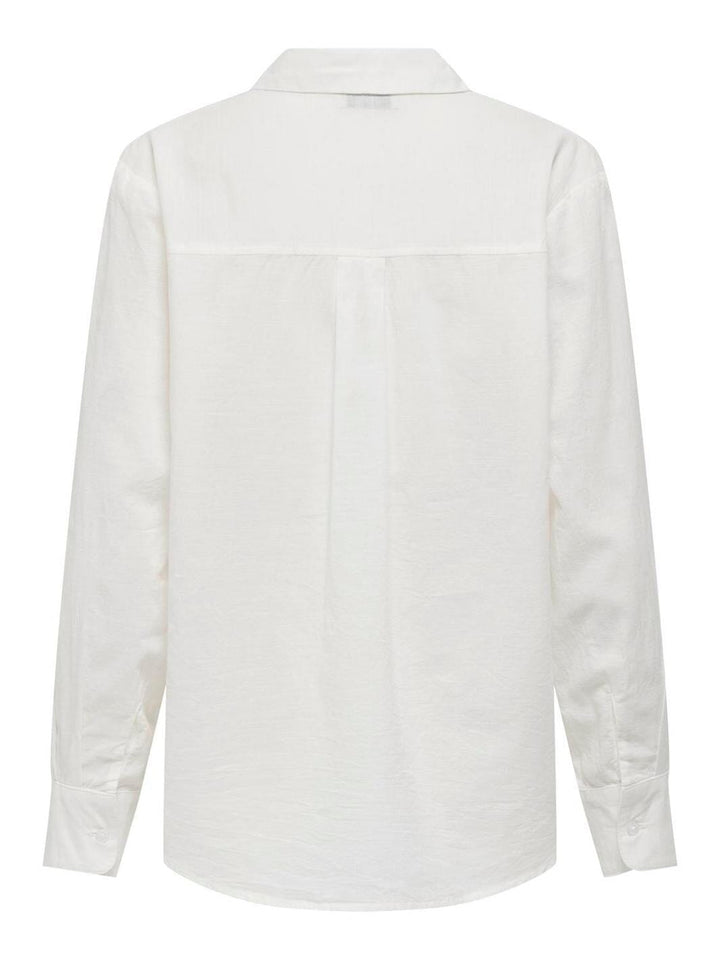 JDY - Jdykimie L/S Shirt Dia - 4787344 Cloud Dancer