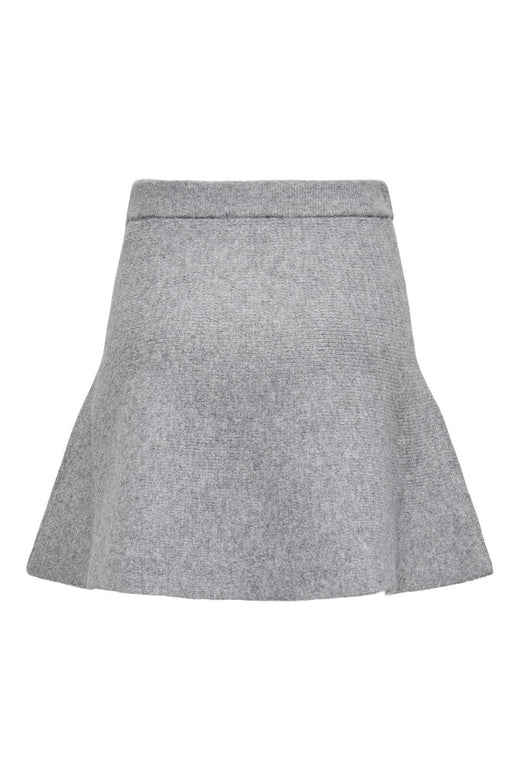 JDY - Jdylea Life Short Skirt Knt - 4875919 Medium Grey Melange