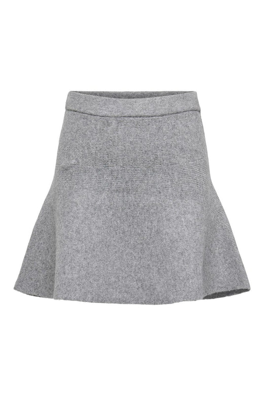 JDY - Jdylea Life Short Skirt Knt - 4875919 Medium Grey Melange