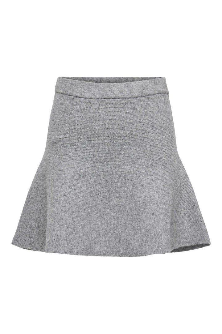 JDY - Jdylea Life Short Skirt Knt - 4875919 Medium Grey Melange
