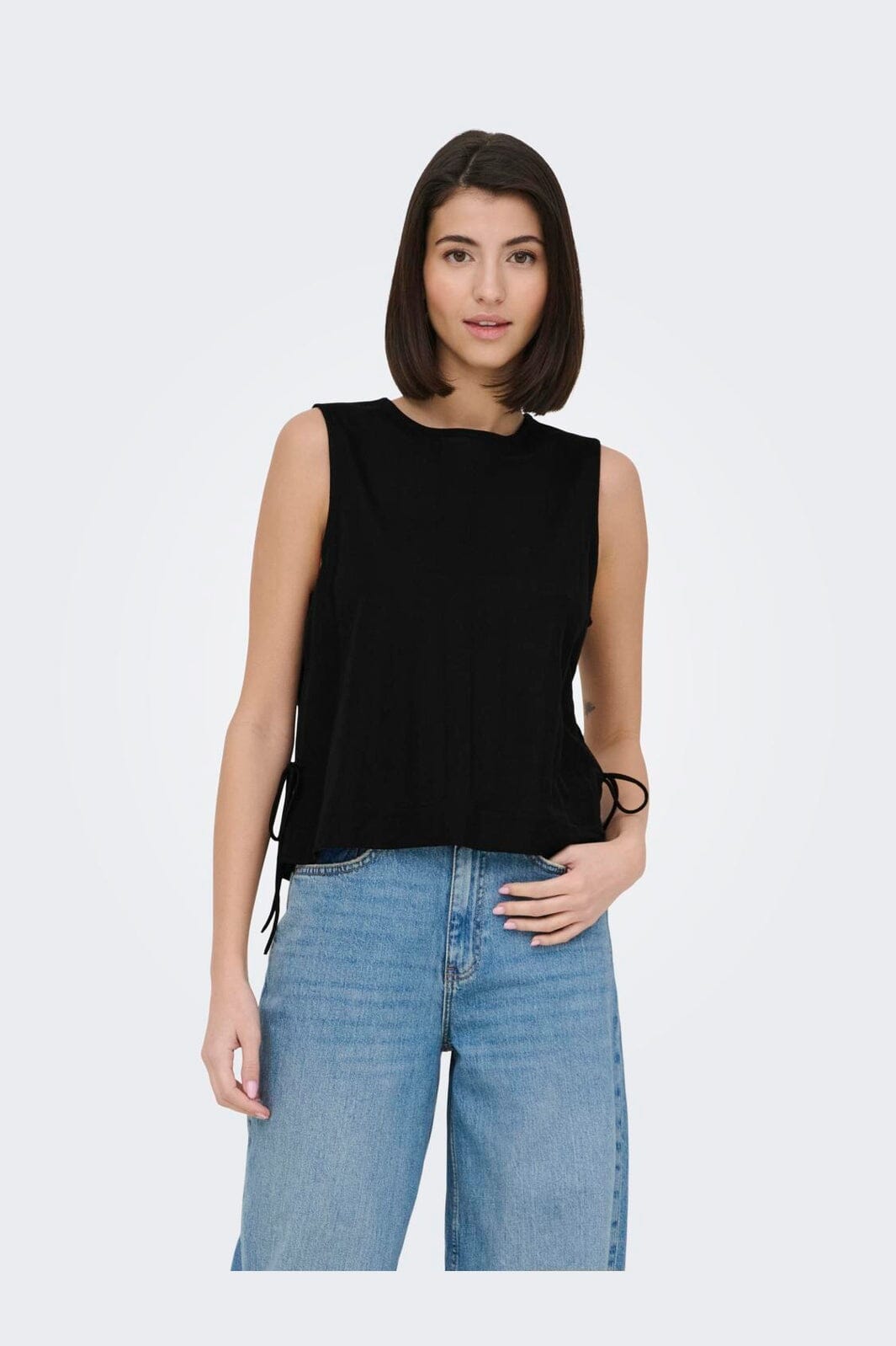 JDY - Jdyleslie S/L Bow Top - 5014869 Black