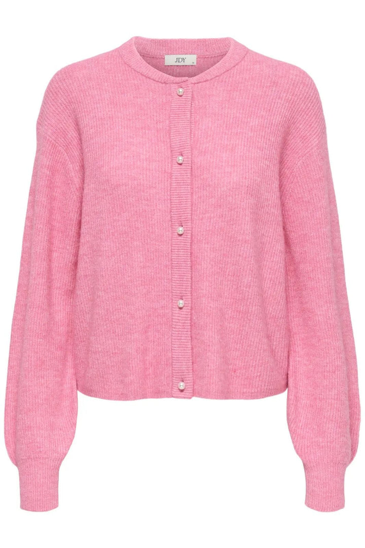 JDY - Jdylumi Life L/S Button Cardiga Knt - 5011120 Aurora Pink Melange Cardigans 