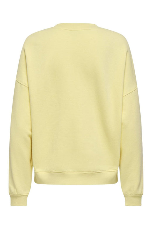 JDY - Jdymesa L/S O-Neck Emb Sweat - 4974045 Double Cream La Superbe Cd Emb