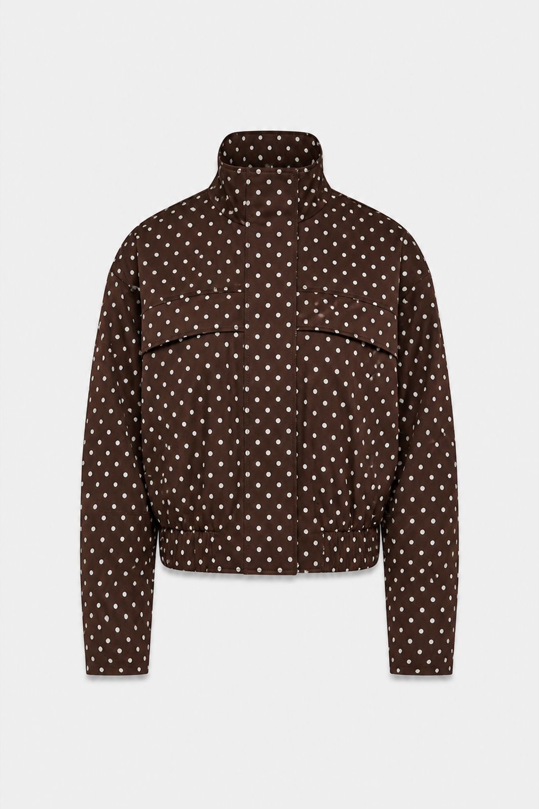 JDY - Jdynaomi L/S Jacket - 5235416 Chocolate Brown White Dots