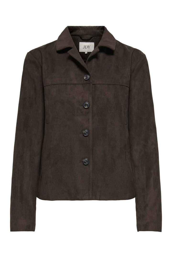 JDY - Jdynico Faux Suede Jacket Sgo - 4831982 Chocolate Torte