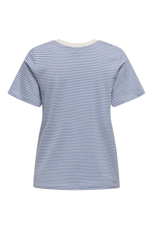 JDY - Jdypisa S/S Print Top - 4816968 Ebb And Flow Cd Stripes And Bs Heart