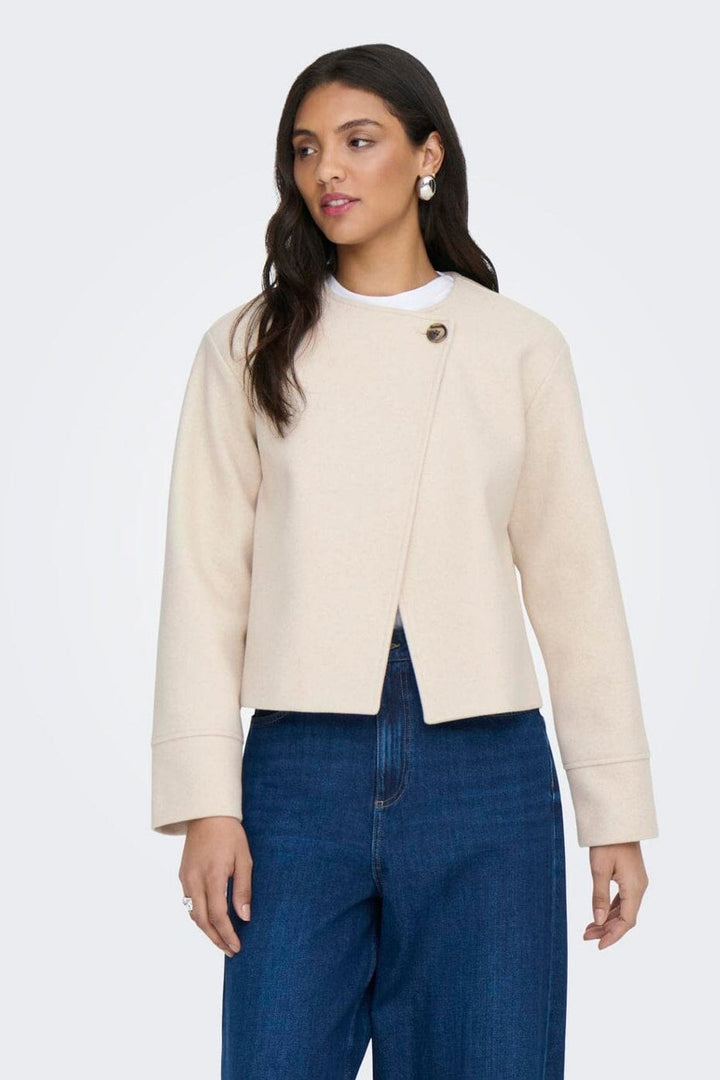 JDY - Jdyrubin Life One Button Jacket Sij - 4905504 Oxford Tan Melange