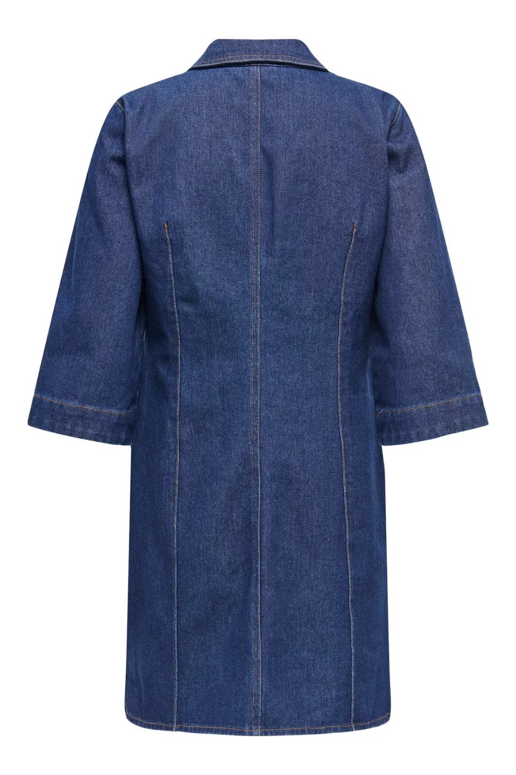 JDY - Jdysally Zip Stitch 3/4 Dress - 4873606 Dark Blue Denim
