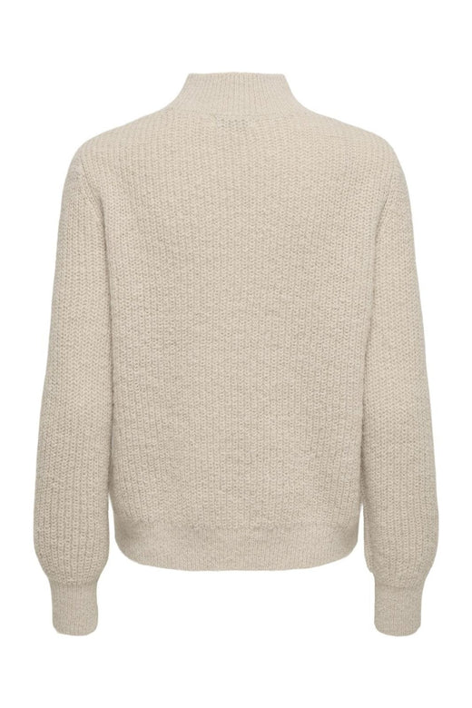 JDY - Jdysigrid Life L/S Hn Cable Pullover Knt - 4875856 Cement