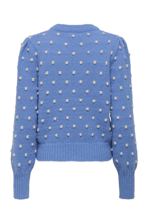 JDY - Jdysigrid Life L/S On Puff Pull Knt - 4815978 Ebb And Flow W. Cement Dots