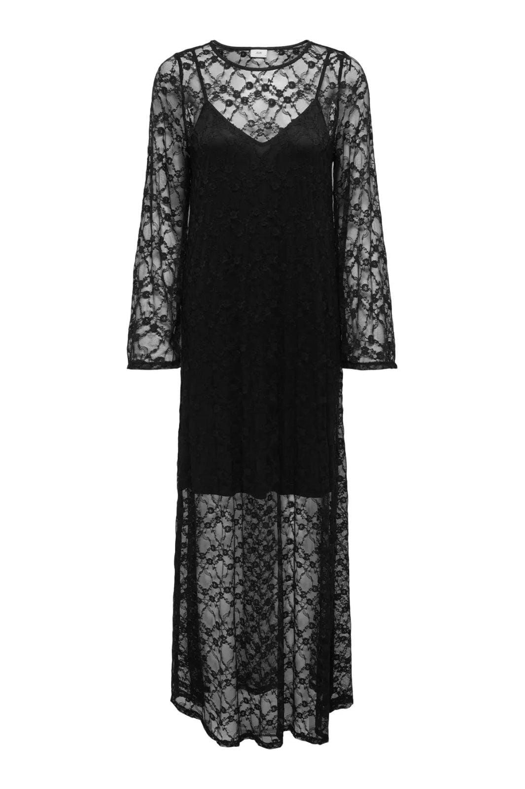 JDY - Jdysilvia L/S Lace Maxi Dress - 5070608 Black Kjoler 