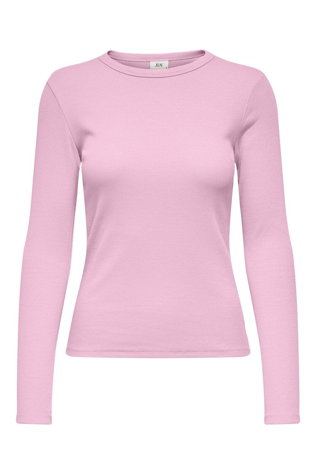 JDY - Jdysolar L/S O Neck Top Dia - 4957098 Pink Lady