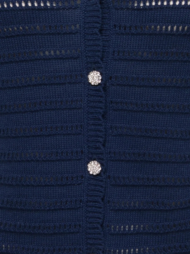 JDY - Jdytanja 2/4 V-Neck Cardigan Knt - 5020380 Black Iris Cardigans 