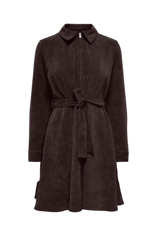 JDY - Jdyulla Ohio L/S Dress Dia - 5143844 Chocolate Torte