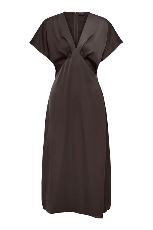 JDY - Jdyurba S/S Midi Satin Dress - 5021148 Chocolate Torte Kjoler 