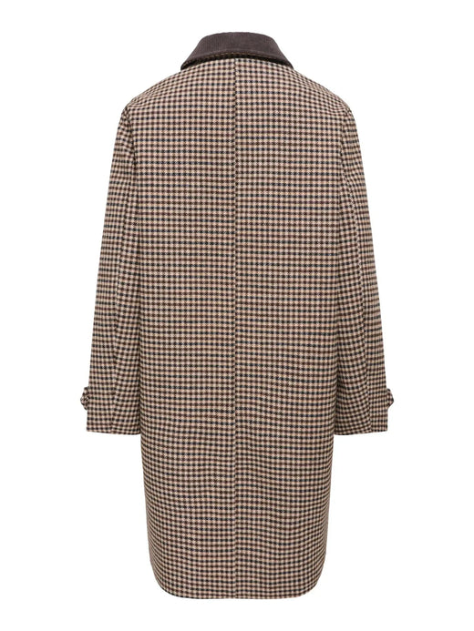 JDY - Jdyvalerie Check Coat Yfm - 5044326 Iced Coffee Black And Chocolate Torte Frakker 