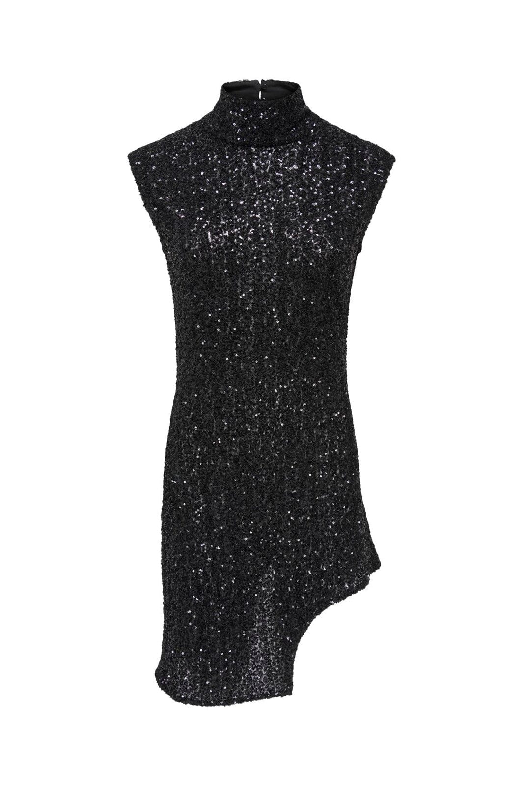 JDY - Jdyvilly S/L Sequin Assymetric Top - 5128992 Black