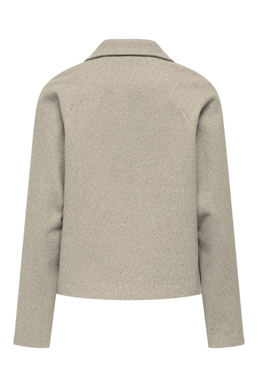 JDY - Jdyviola Life Short Jacket Hab - 4868303 Nature Melange With White