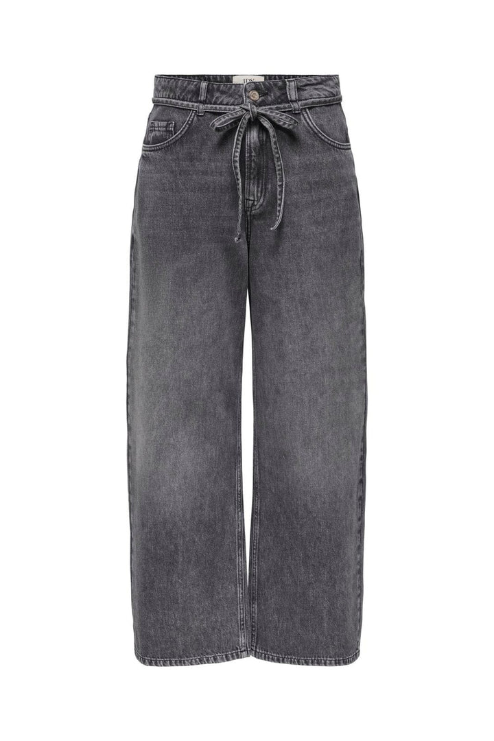 JDY - Jdyzoe String Loose Wide Jeans - 5112916 Dark Grey Denim
