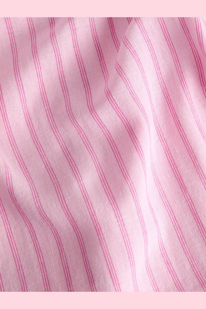 Jjxx - Jxalmira Linen Ble Short Sl Dress Ln - 4919740 Pink Lady Fiji Flower