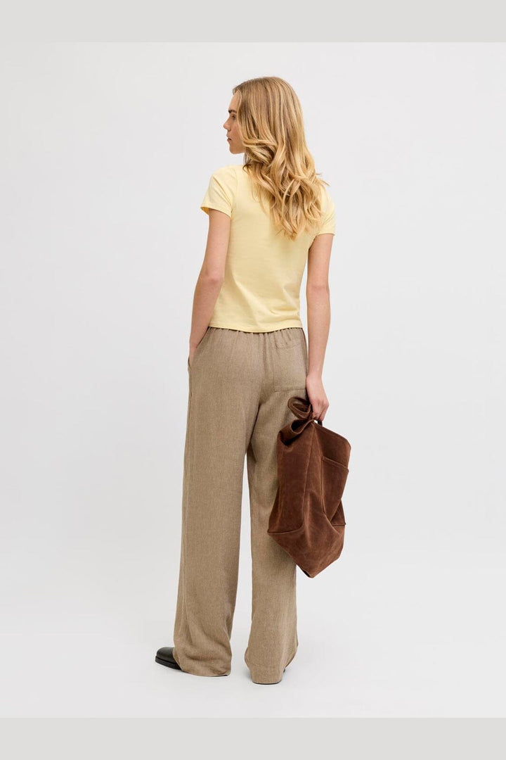 Jjxx - Jxalmira Linen Blend Pant Ln - 4919742 Silver Mink