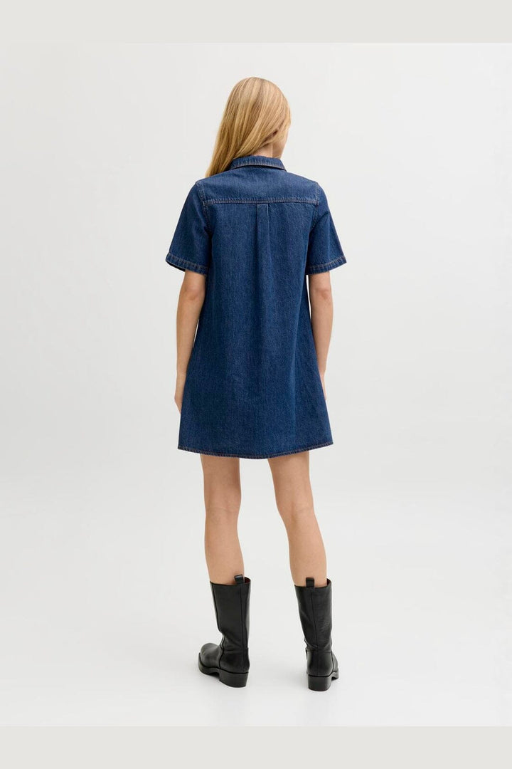 Jjxx - Jxamara Sille Ss Short Dress Sn - 4907321 Medium Blue Denim