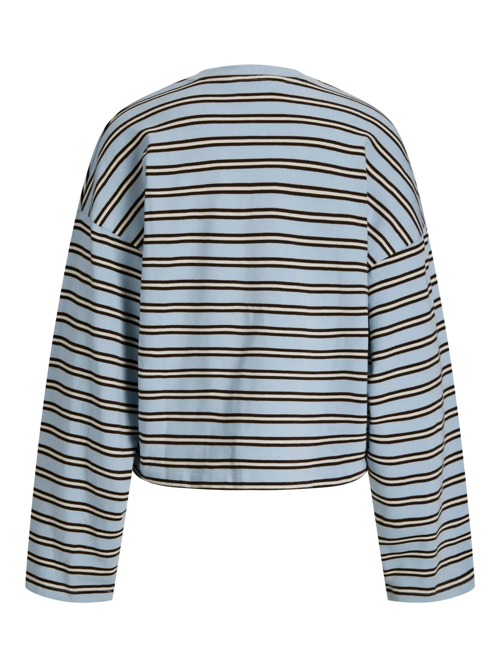 Jjxx - Jxbillie Loose Ls Stripe Sweat Swt - 5093801 Skyway Vanilla Ice/Demitasse Bluser 