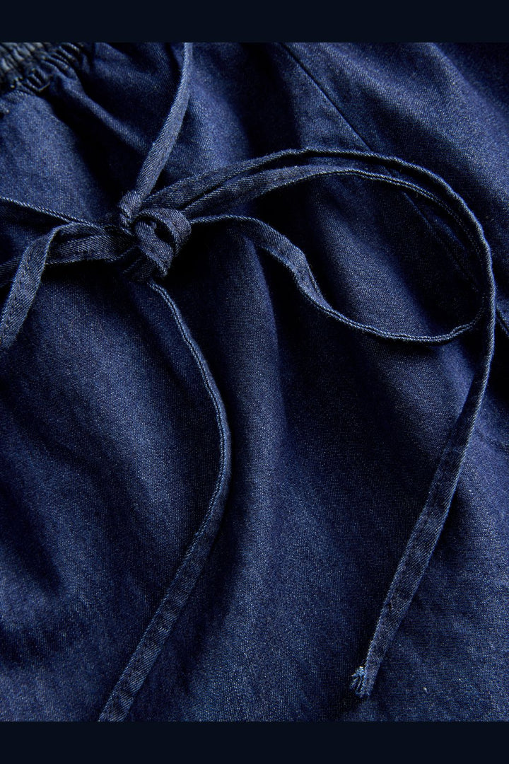 Jjxx - Jxdebby Chambrey Sl Dress - 4954872 Dark Blue Denim