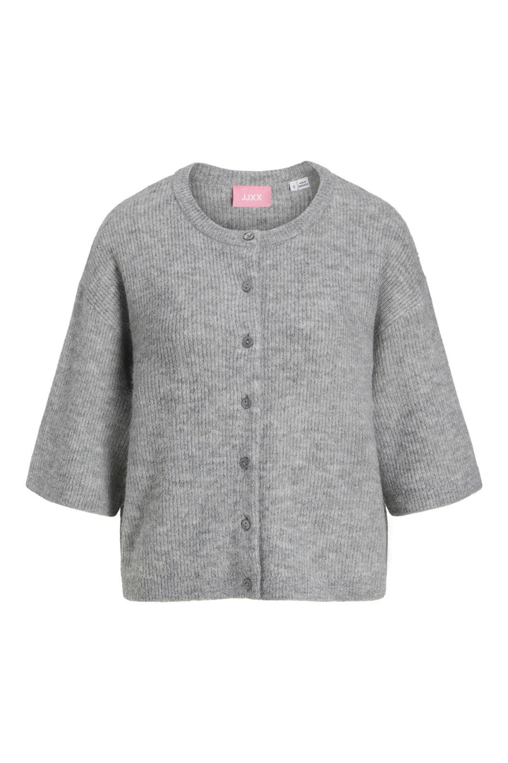 Jjxx - Jxevi Ss Cardigan Knit - 4832228 Medium Grey Melange