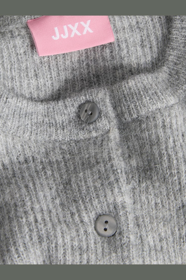 Jjxx - Jxevi Ss Cardigan Knit - 4832228 Medium Grey Melange