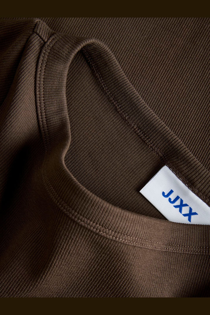 Jjxx - Jxfifi Str Ss Boatneck Tee - 5179401 Demitasse